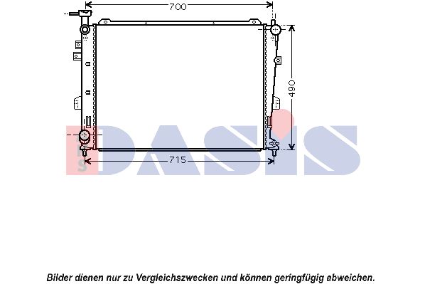 AKS DASIS Radiaator,mootorijahutus 510096N